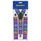 Party Central Club Pack of Blue and Green Adult Unisex Peace Sign Suspender Costume Accessories - One Size